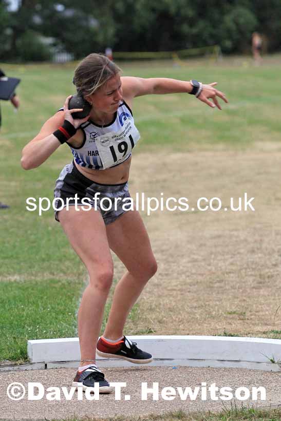 Shot putt, 2022 NEGP Monkton 5, Wednesday, July 20th. Photo: David T. Hewitson/Sports for All Pics